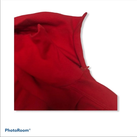 Vtg Skyr Dress red mock maxi dresss small retro - Picture 5 of 9